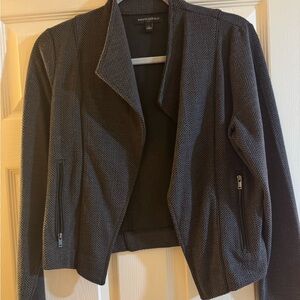 Banana Republic Charcoal Herringbone Blazer